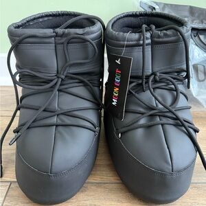 Moon Boot Icon Low Rubber Boot Black 42/44 9/10.5